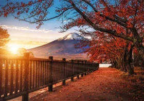 Trefl - Puzzle - Premium Plus Photo Odyssey: Hora Fuji. Japonsko