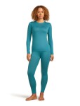 Dámské merino tričko s dlouhým rukávem ICEBREAKER Wmns 200 Oasis LS Crewe, Topaz velikost: XL