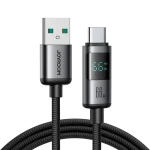 Joyroom S-A16 Pro Prism Series Nabíjecí kabel s displejem USB-A (M) - USB-C (M) 66W 1.2m černá (6956116714420)