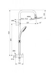 IDEAL STANDARD - Idealrain Sprchový set 200, 1 proud, chrom A5689AA