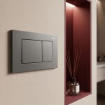 REA - Podomítkový Instalační Set Slim 024N pro WC s Tlačítkem J Titan KPL-E1638