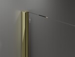 MEXEN/S - Velar sprchový kout 110 x 85, transparent, zlatá 871-110-085-01-50