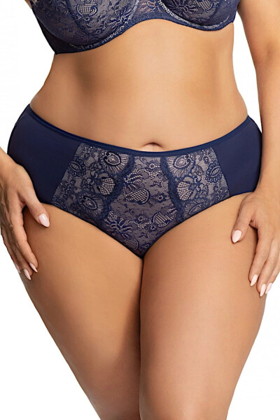 Dámské kalhotky 358 Blanca blue - GORSENIA tmavě modrá XXL