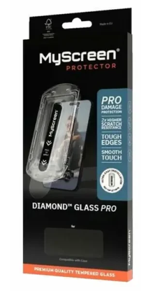 MyScreen Diamond Glass Pro Fit Frame / Ochranné sklo / Apple iPhone 16 Pro / s instalačním rámečkem (MD9227TG DGPRO FF)