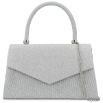 Módní dámská plesová kabelka Michelle Moon Adriel, stříbrná