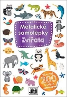 Metalické samolepky Zvířata