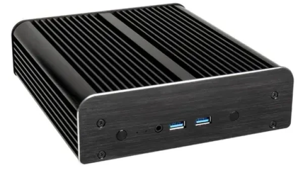 Akasa Newton S UCFF černá / Mini ITX / se zdrojem / hliník / OEM / bez ventilátoru (A-NUC15-M1B06E)