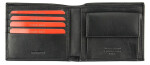 Luxusní pánská kožená peněženka Heath, černá