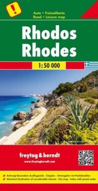 AK 0834 Rhodos 1:50 000 automapa mapa pro volný čas