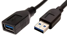 OEM USB 3.0 A-A černá / Prodlužovací kabel / M/F / 0,8 m (11.02.8977)