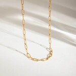 ELENYS Bold Chain – pozlacený náhrdelník 18K žluté zlato Délka: 40+5 cm / max. 45 cm