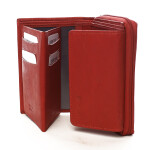 Menší dámská kožená peněženka Susi červená