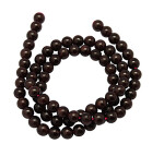 Přírodní granát - ∅ 4 mm - 1 ks