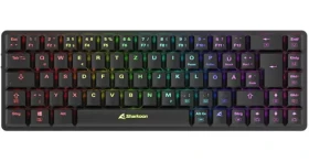 Sharkoon PureWriter W65 černá / bezdrátová klávesnice / mechanická / Kailh Choc V2 Brown / 2.4GHz / USB / DE (4044951036936)