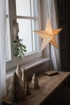 STAR TRADING Vánoční LED dekorace svítící jmelí Mistel 35 cm, zelená barva, plast