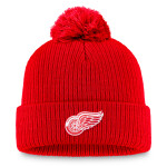 Fanatics Pánská zimní čepice Detroit Red Wings NHL A/CAP Beanie Cuff Pom