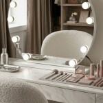 REA - Zrcadlo LED HOLLYWOOD White 50 cm HOM-12016