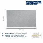 KELA Koupelnová předložka Maja 100x60 cm polyester šedá KL-23548