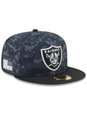 New Era Pánská kšiltovka Las Vegas Raiders NFL 2026 Salute to Service 59FIFTY Fitted Velikost: 7 1/8