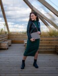 Dámská koženková crossbody kabelka Merise Grey, šedá