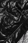 Černá dámská bunda s ozdobnou podšívkou (BH2182) černá XL (42)