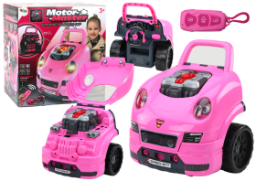 Mamido Dílna motorového auta k rozebírání - sada pro (malé) kutily růžová