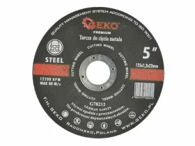 GEKO G78212 / Řezný kotouč na kov / 125 x 1.2 x 22.2 mm (G78212)
