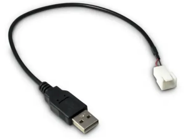 Inter-Tech Adaptér USB-A na 3pin černý / Adaptér / 0,3 m (88885450)