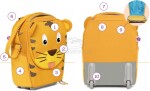 Dětský cestovní kufřík Affenzahn Trolley Timmy Tiger - yellow