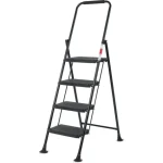 Lamart Eurostep Schůdky 4 stupně 150kg černá / ocel (8590669373550)