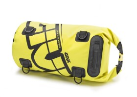 _Ea114Fl vodotěsný válec Givi, žlutá fluo, objem 30 l., rolovací uzávěr, upínací oka
