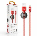 Aligator Datový kabel premium 2A, Lightning, červený DATKP11