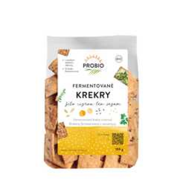PROBIO Krekry fermentované žito, cizrna, len, sezam 100 g BIO