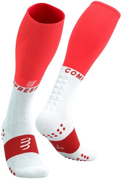 Kompresní podkolenky Compressport Full Socks Oxygen - Fluo Red Velikost: EU 35-38