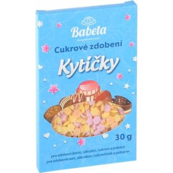 Cukrové zdobení 30g kytičky - Kovandovi