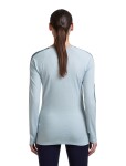 ICEBREAKER Wmns Merino 200 Oasis+ LS Crewe, Zincblu/Ecru Heather/Dawn/Cb (vzorek) velikost: S