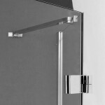 Aquatek - Better B5 CHROM Sprchové dveře do niky čiré sklo 8mm, 86-90x195cm, varianta pravá BETTERB590-12