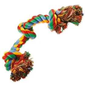 Dog Fantasy Hračka - uzel bavlněný barevný 3 knoty 40cm (124-10114)