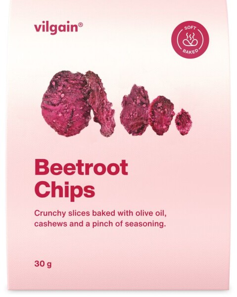 Vilgain Chipsy z červené řepy – 30 g