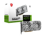 MSI GeForce RTX 4070 VENTUS 2X WHITE OC 12GB / 1920 - 2520 MHz / 12GB GDDR6 / 192-bit / 1x HDMI + 3x DP / (8) (4070 VENTUS 2X WHITE 12G OC)