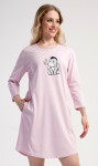 Dámské domácí šaty s tříčtvrtečním rukávem Vienetta Secret Oslík