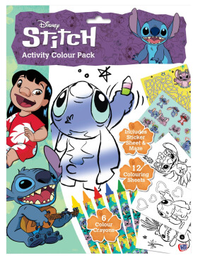 Stitch Kniha aktivit s pastelkami - EPEE