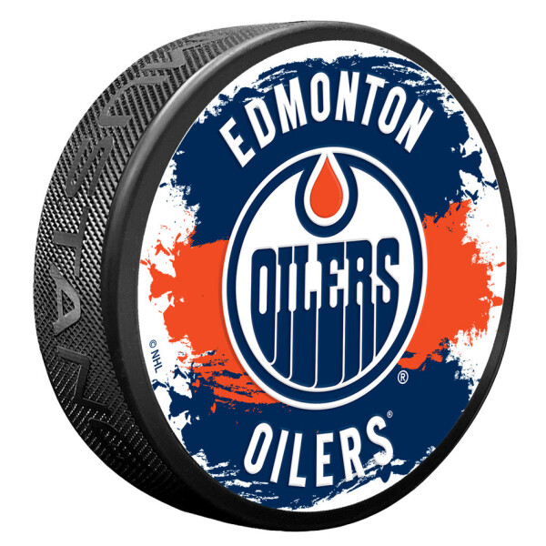 Mustang Puk Edmonton Oilers NHL Splash