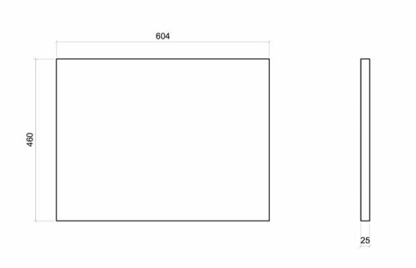 COMAD - Deska 60cm OAK COAST EVOKE 5907611656709