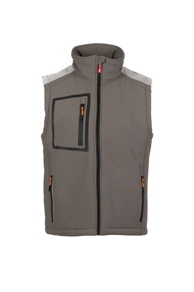 Pánská softshellová vesta Payper STREAM PAD VEST Barva: Kouřová/ Černá, Velikost: M (S00772048913010M)