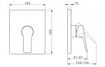 HANSA - Twist Sprchová baterie pod omítku, chrom 89859083