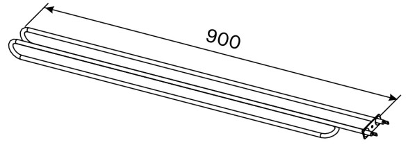 Topné těleso, spirála pro saunová kamna HH6, HH12 2000W/240V CZHH-170L