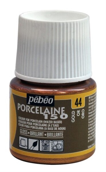 Pébéo Barva na porcelán a sklo Porcelaine 150 45 ml - zlatá 44