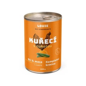 Louie konzerva Kuřecí s cuketou Hmotnost: 1200g