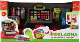 Pokladna velká digitální plast na baterie se zvukem se světlem